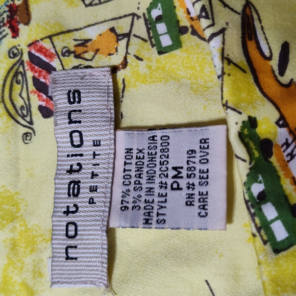 Vintage Notations skirt size petite medium - Picture 2 of 5